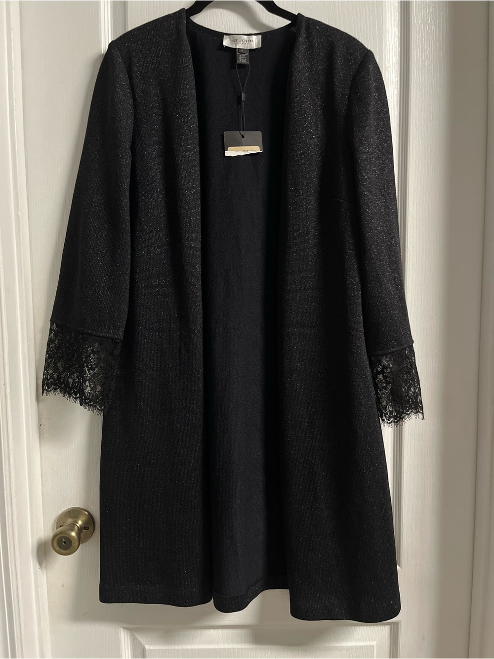 St. John Black Evening Knit Jacket